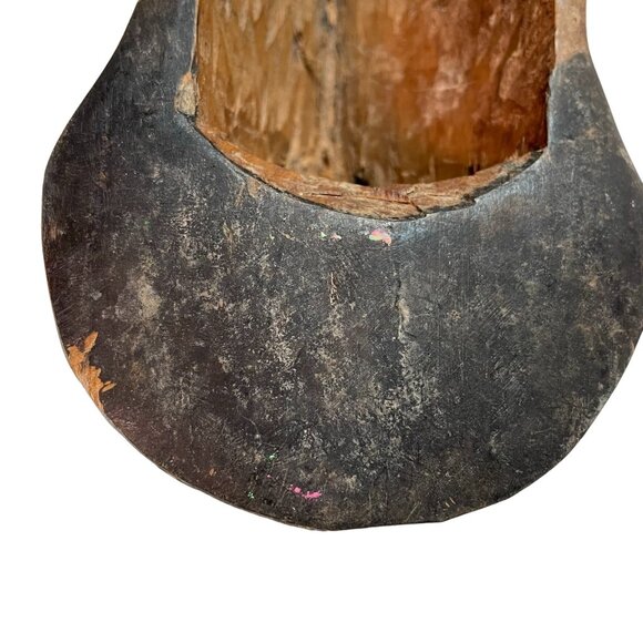 Large Tribal Mask Giraffe Authentic African Hand Wood Carved Hand Painted u - Picture 10 of 11